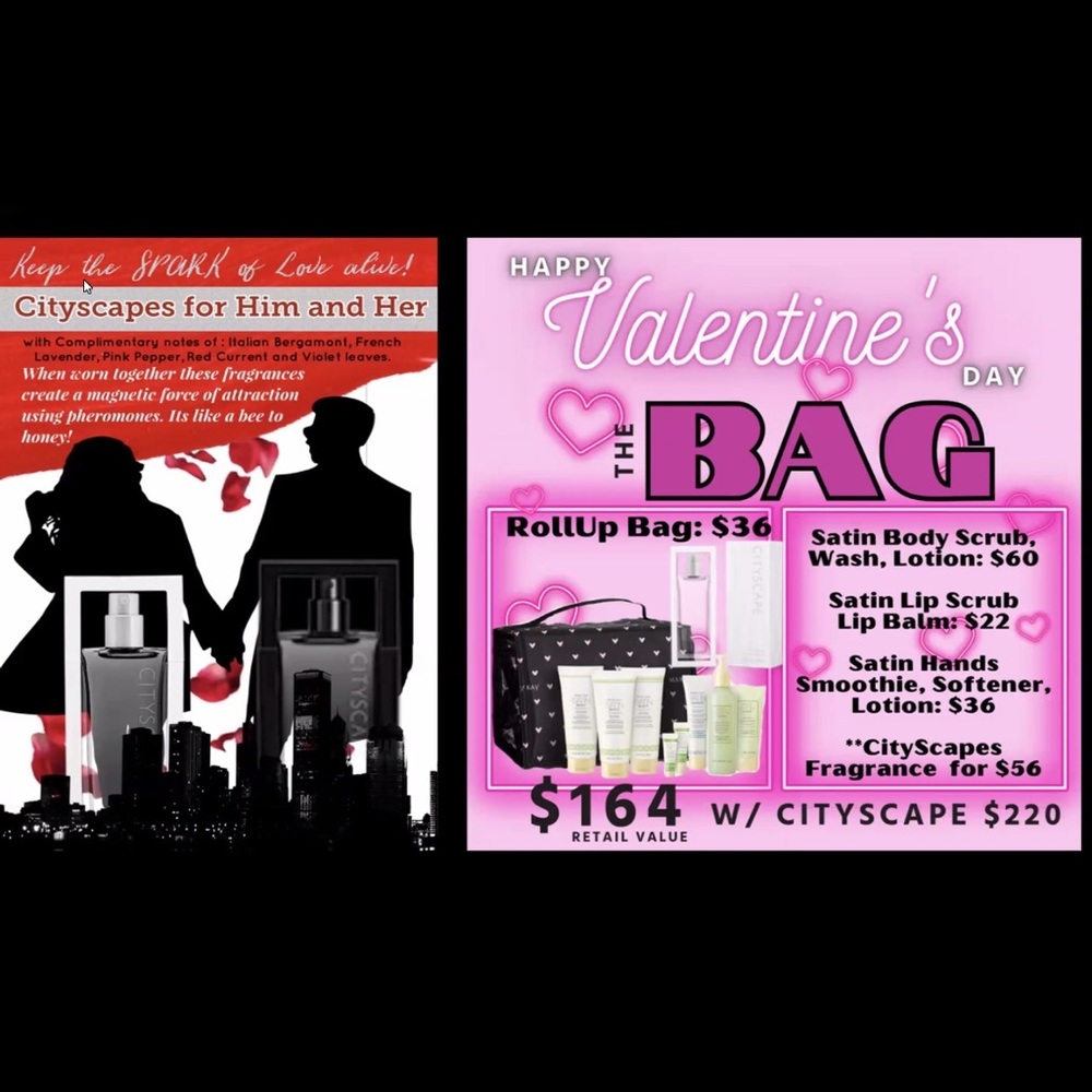 Mary Kay Valentine’s Day Beautiful gift bags for HIM AND HER!!  💝💝.